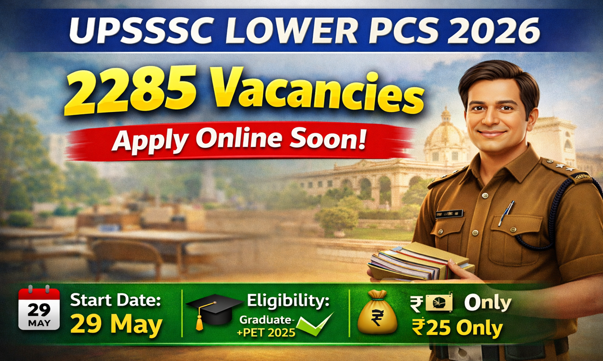 UPSSSC Lower PCS Vacancy 2026