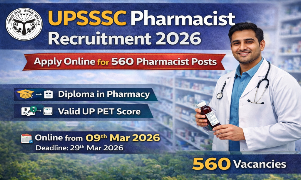 UPSSSC Pharmacist Vacancy 2026