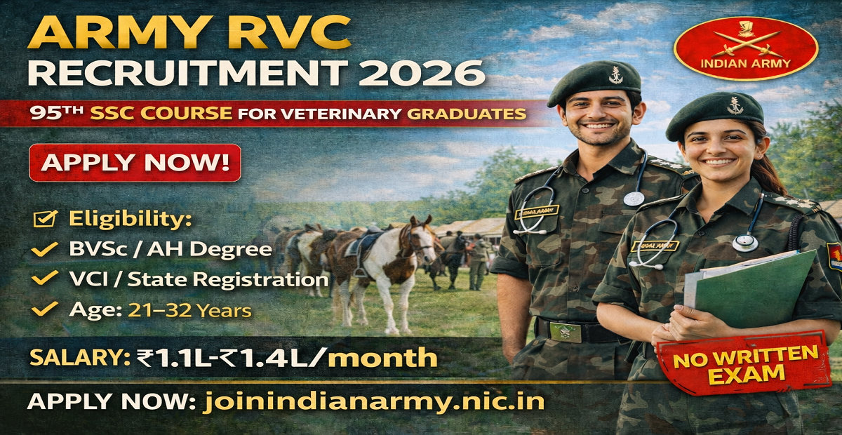 Army Veterinary Corps Recruitment 2026