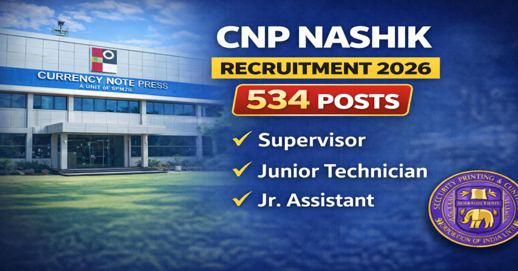 CNP Nashik Recruitment 2026 Apply Online