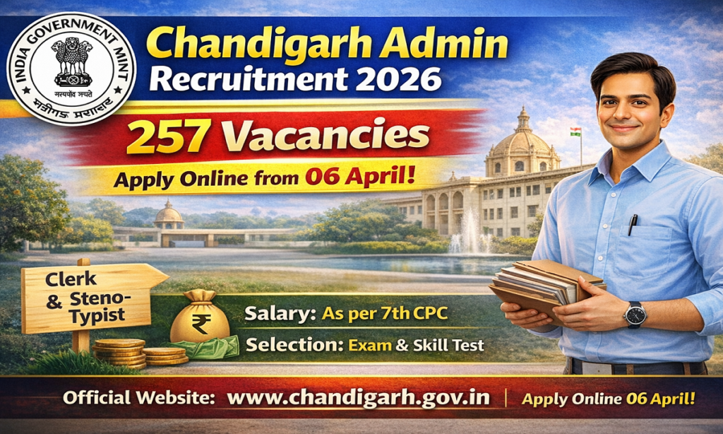 Chandigarh Admin Clerk Vacancy 2026