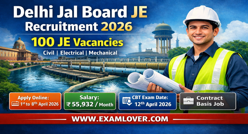 Delhi Jal Board JE Vacancy 2026