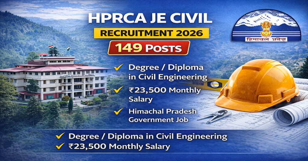 HPRCA JE Civil Recruitment 2026