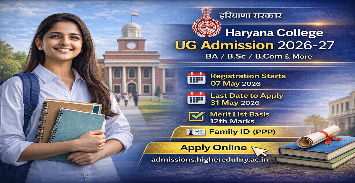 Haryana College UG Admission 2026