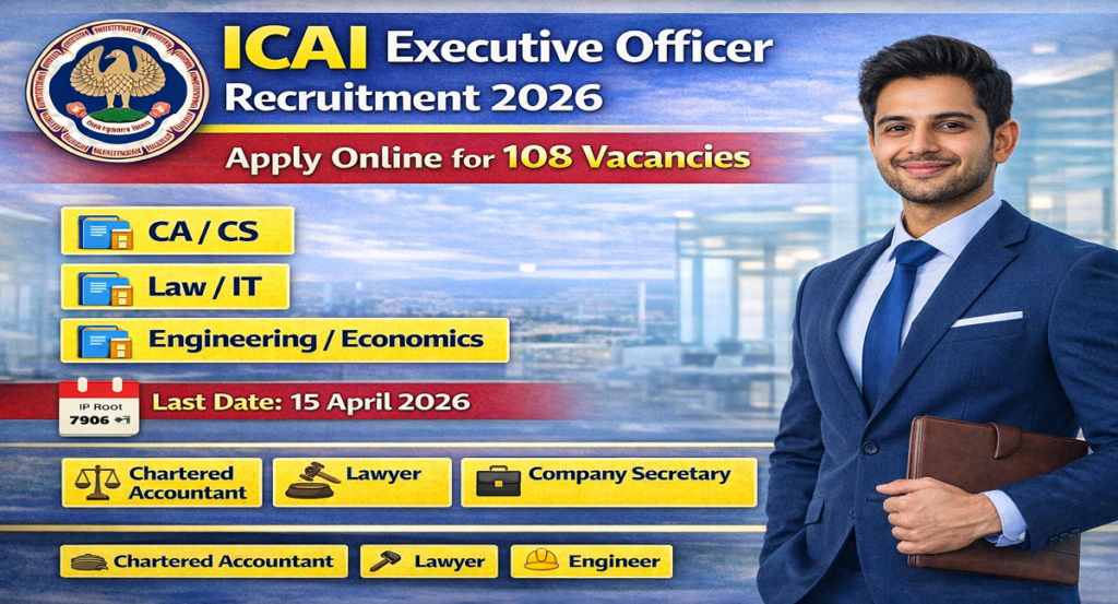 ICAI Executive Officer Vacancy 2026