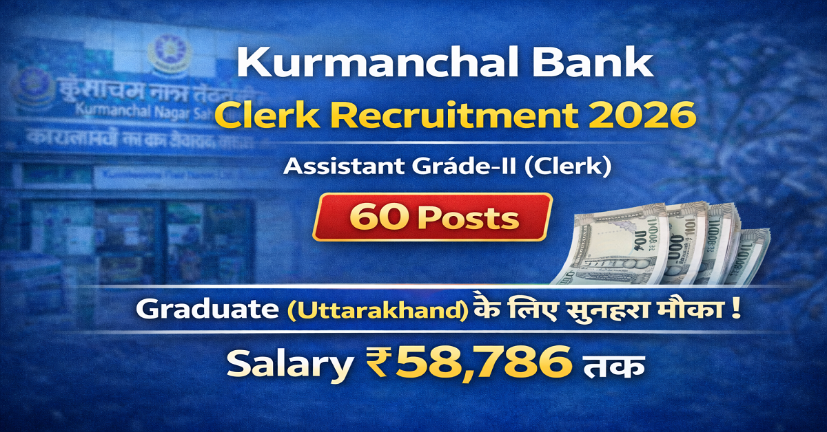 Kurmanchal Bank Clerk Vacancy 2026