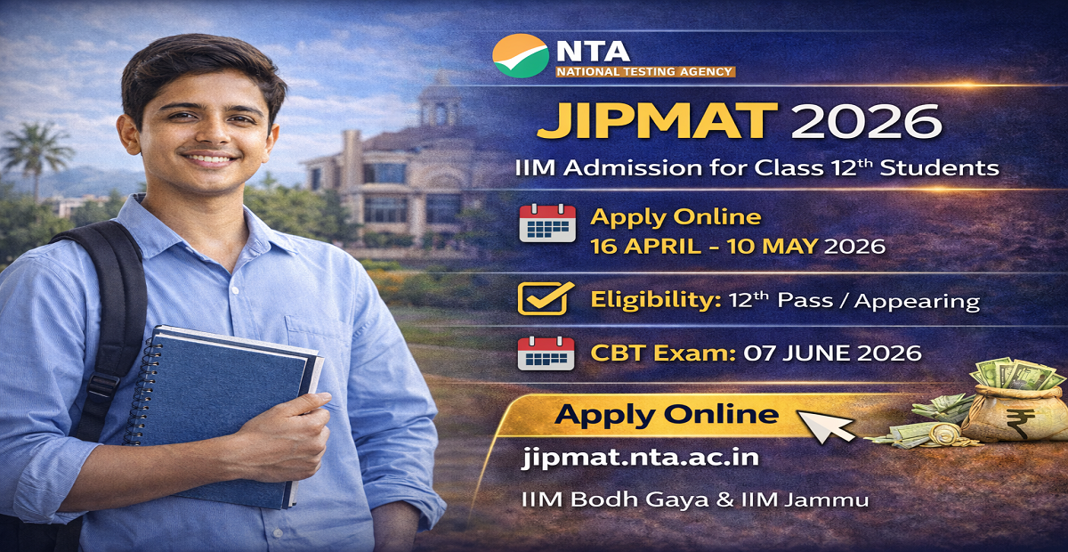 NTA JIPMAT Admission Exam 2026