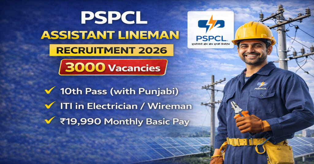 PSPCL ALM Recruitment 2026 Apply Online