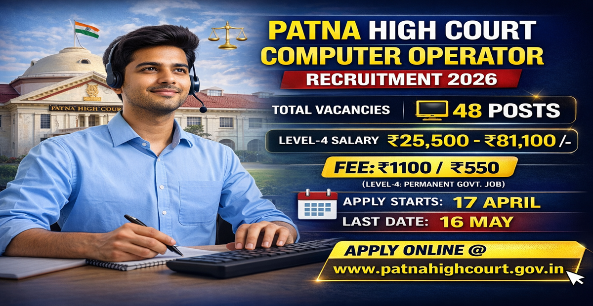 Patna High Court Computer Operator Vacancy 2026