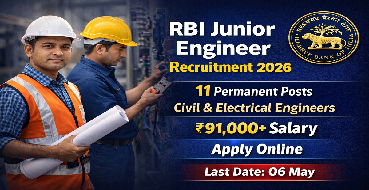 RBI Junior Engineer Vacancy 2026