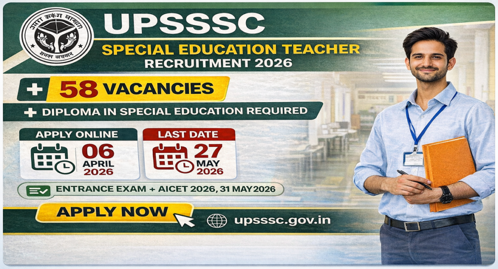 UPSSSC Special Education Teacher Recruitment 2026
