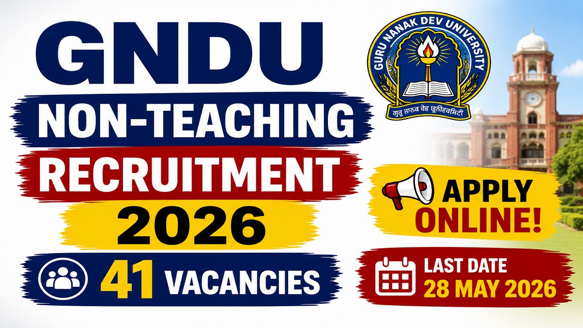 GNDU Non Teaching Recruitment 2026: Apply for Clerk & Security Guard