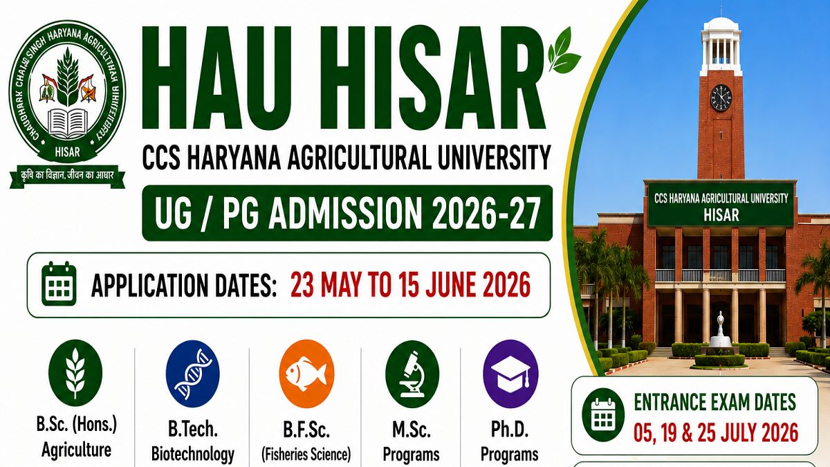 HAU Hisar Admission 2026