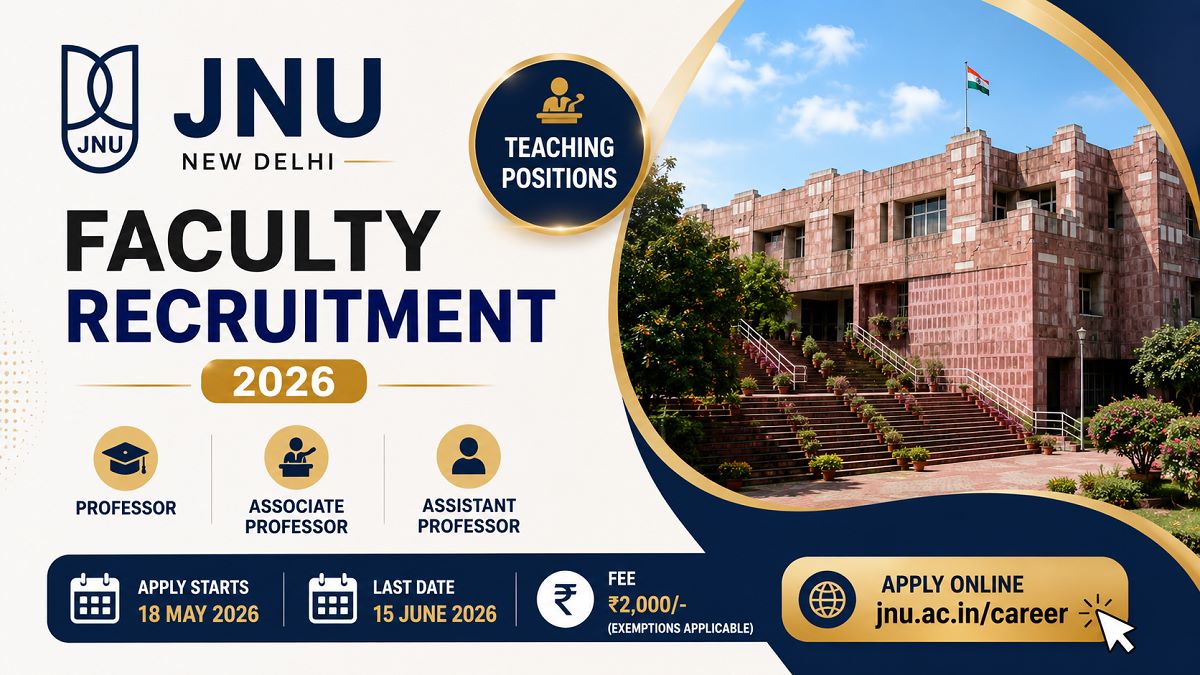 JNU Delhi Teaching Recruitment 2026 Apply Online