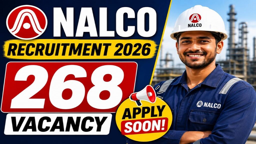 NALCO Non-Executive Recruitment 2026: Apply Online for 268 Posts
