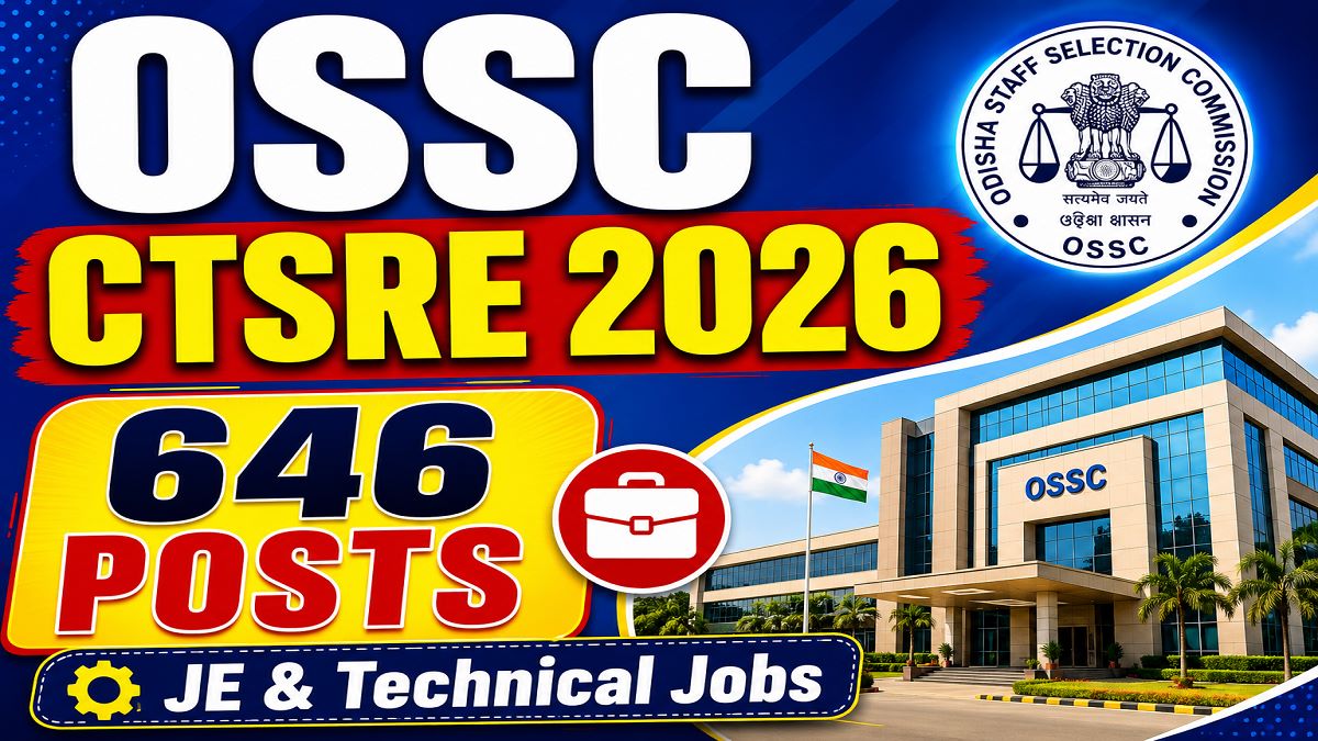 OSSC CTSRE Recruitment 2026
