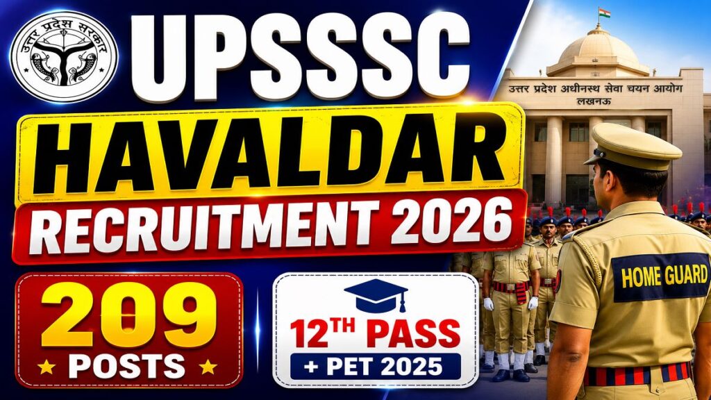 UPSSSC Havaldar Instructor Recruitment 2026