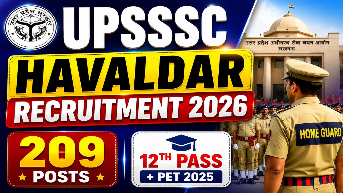 UPSSSC Havaldar Instructor Recruitment 2026