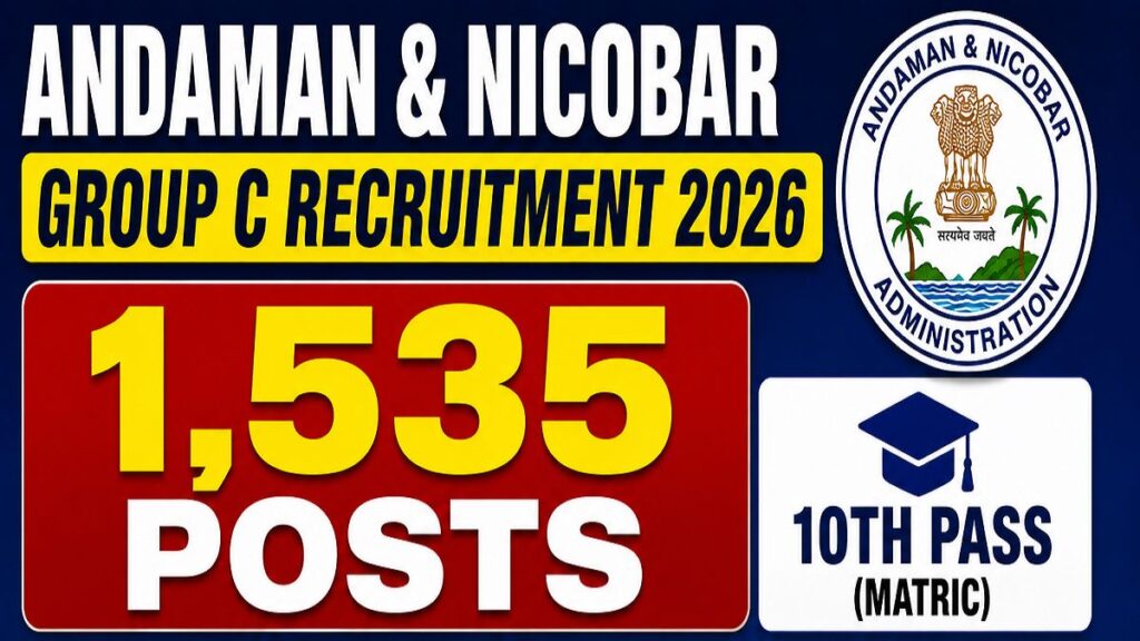 Andaman and Nicobar Group C Recruitment 2026