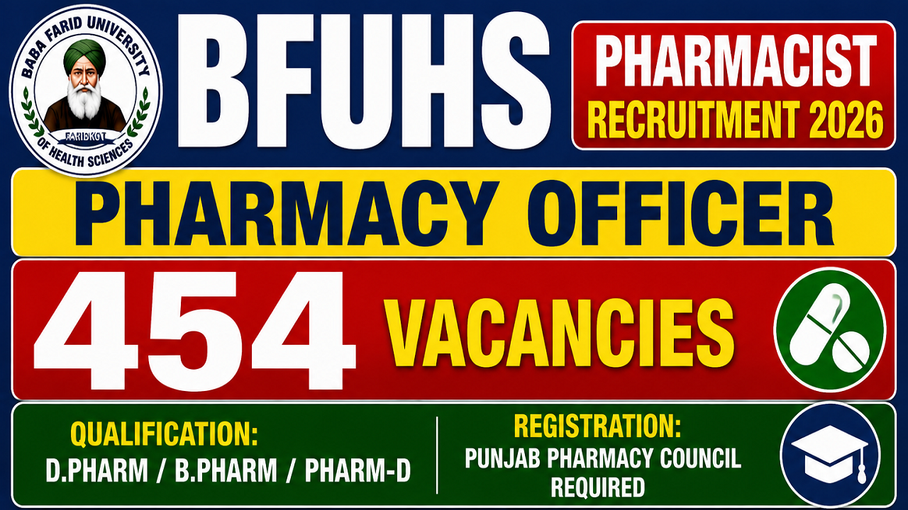 BFUHS Pharmacist Recruitment 2026