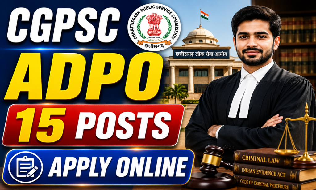 CGPSC Assistant District Prosecution Officer Recruitment 2026
