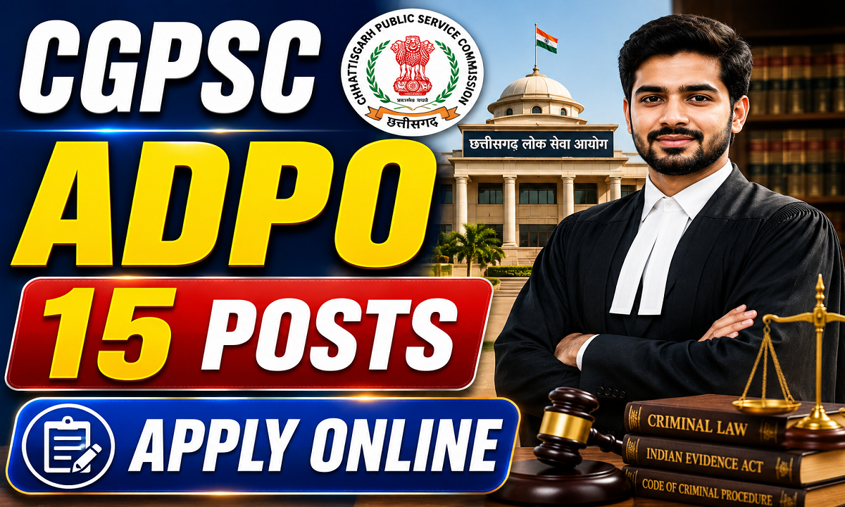 CGPSC Assistant District Prosecution Officer Recruitment 2026