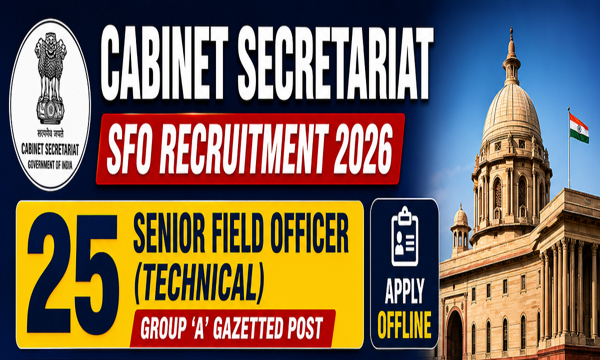 Cabinet Secretariat SFO Recruitment 2026