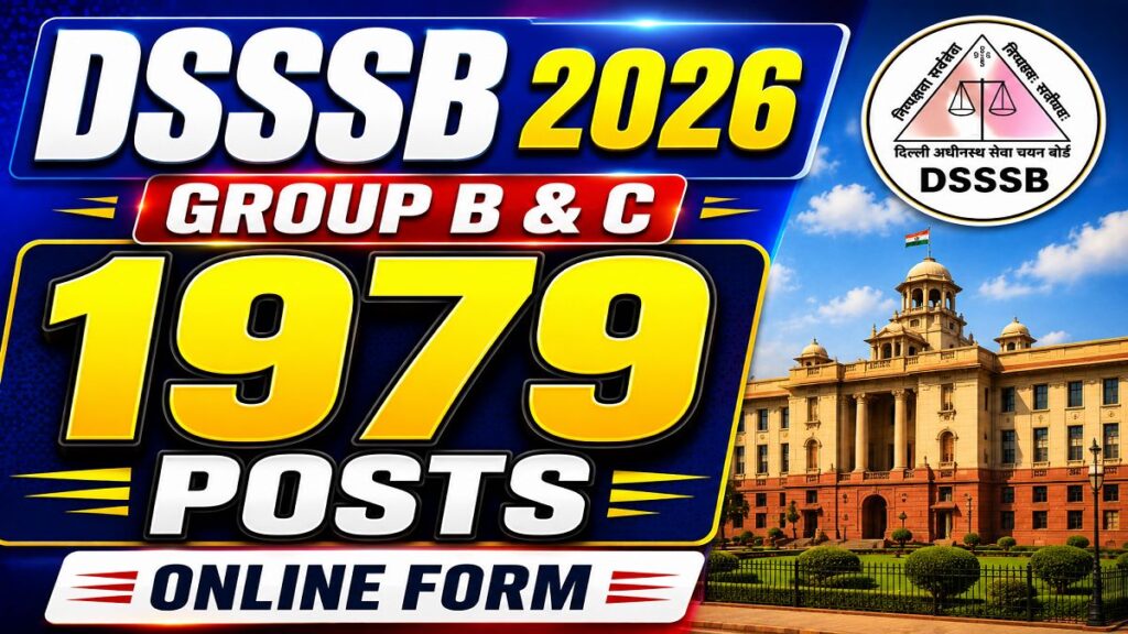 DSSSB Advt 03/2026 Recruitment 2026