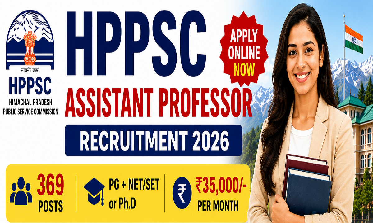 HPPSC Assistant Professor Recruitment 2026