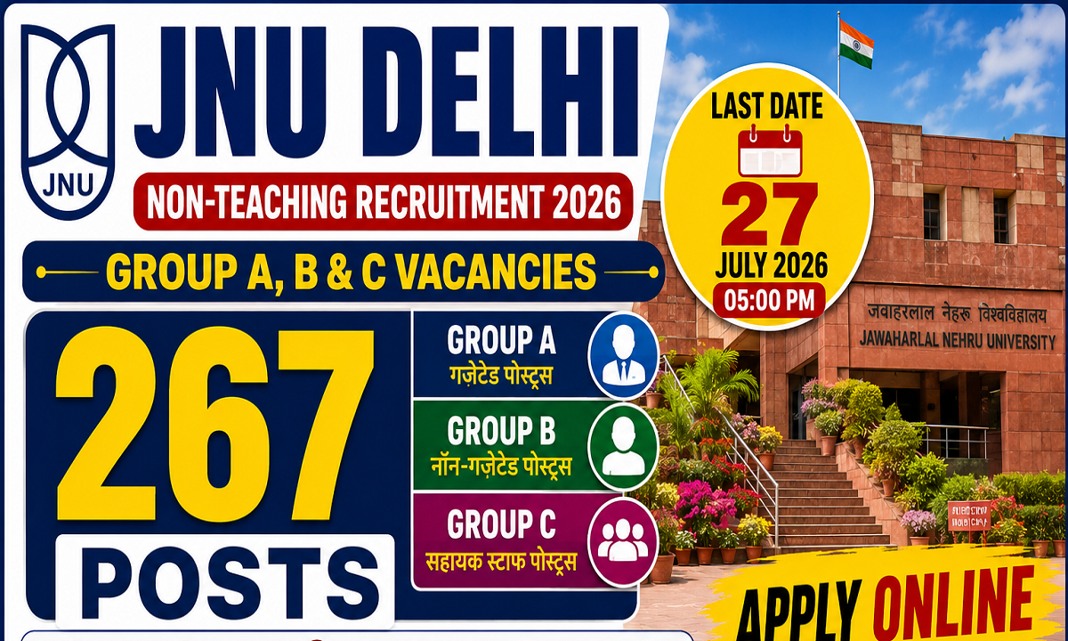 JNU Delhi Non-Teaching Recruitment 2026