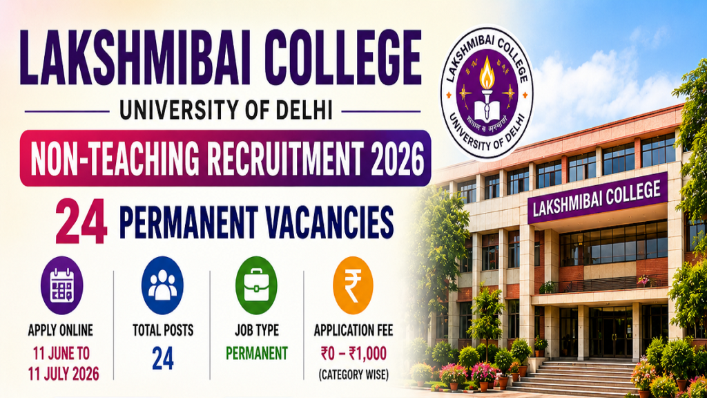Lakshmibai College Non Teaching Recruitment 2026