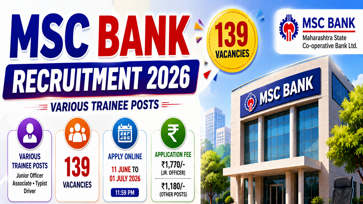MSC Bank Recruitment 2026