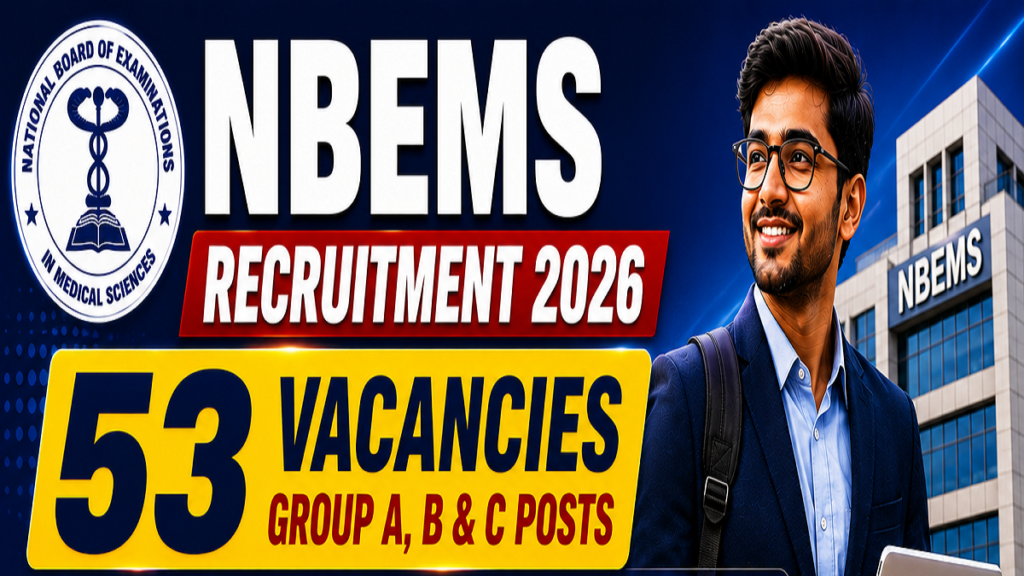 NBEMS Recruitment 2026
