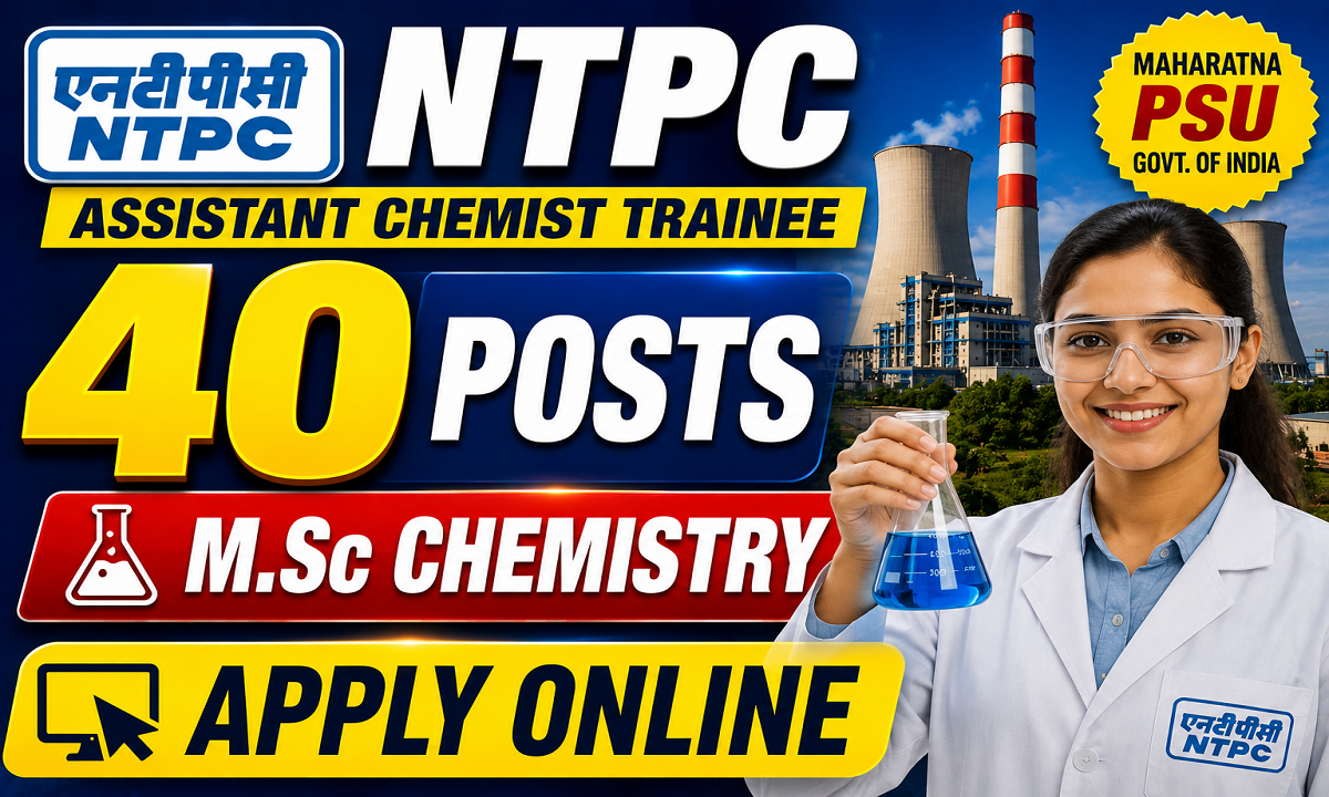 NTPC Assistant Chemist Trainee Recruitment 2026