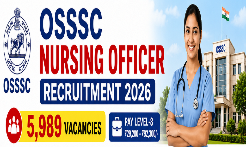 OSSSC Nursing Officer Recruitment 2026