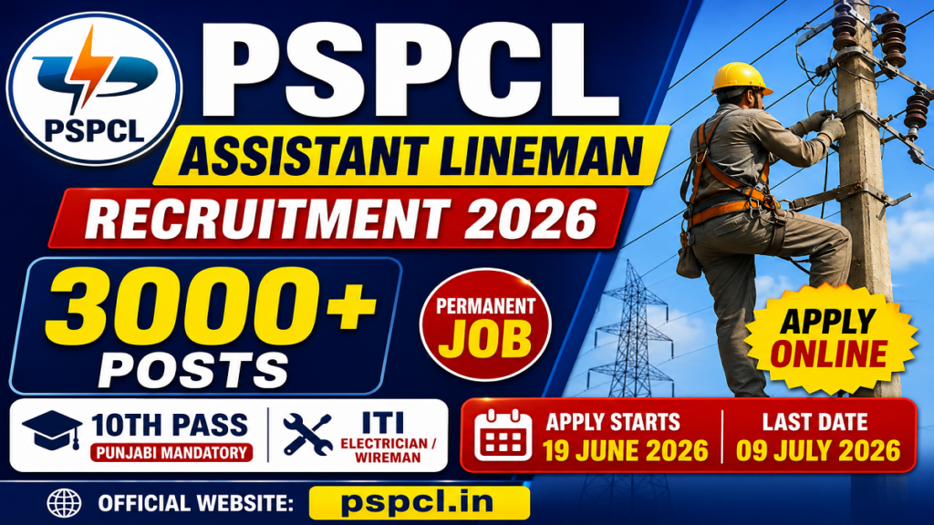 Punjab PSSSB Line Superintendent Recruitment 2026