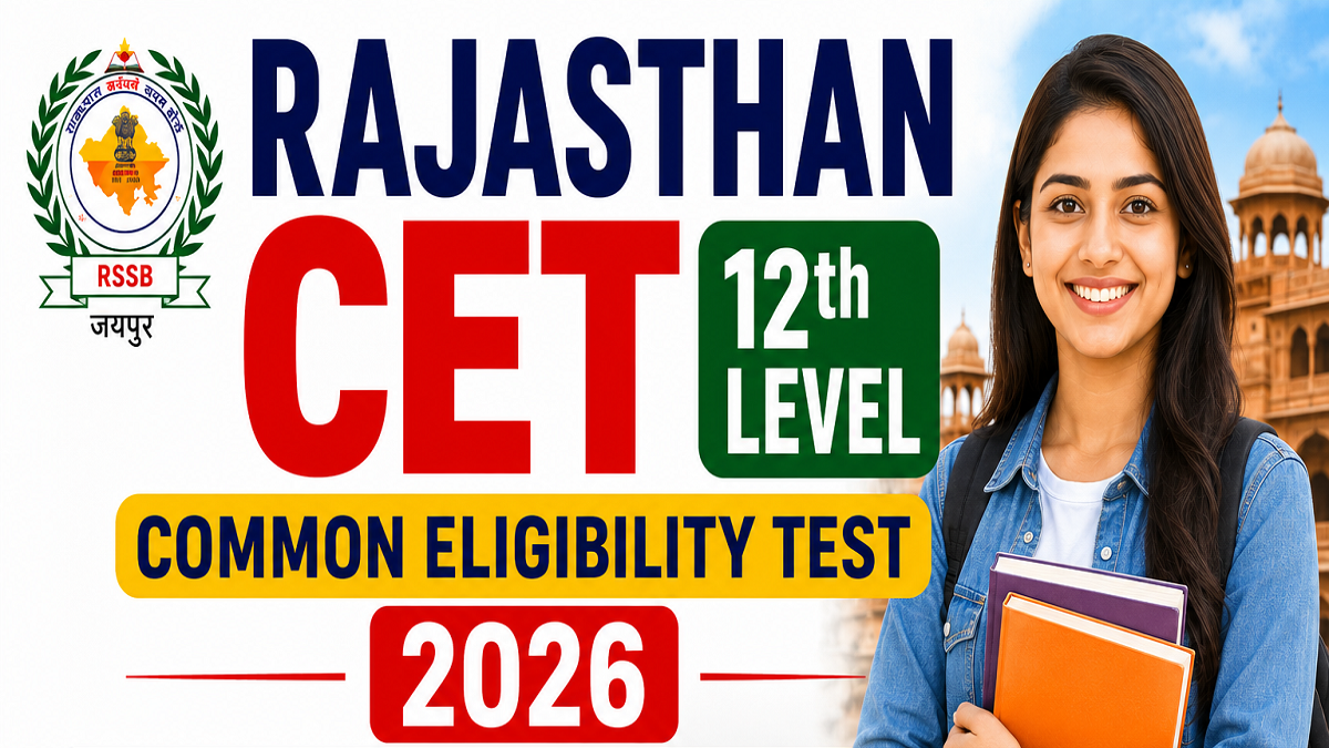 Rajasthan CET 12th Level 2026