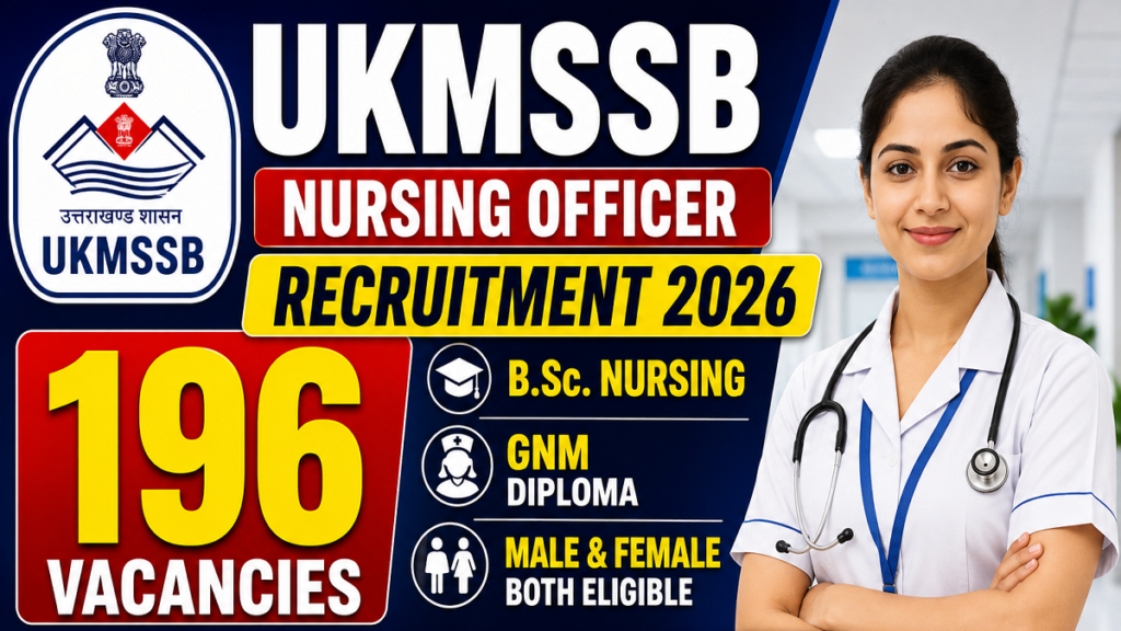 UKMSSB Nursing Officer Recruitment 2026