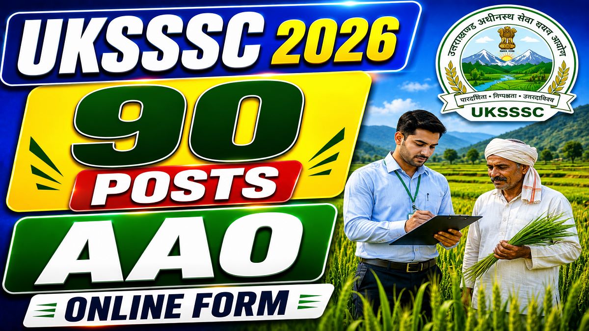 UKSSSC Assistant Agriculture Officer Recruitment 2026