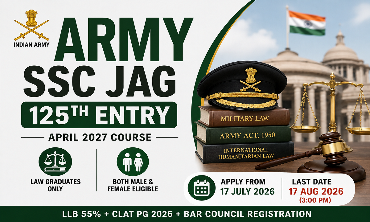 Army SSC JAG 125th Entry Recruitment 2026