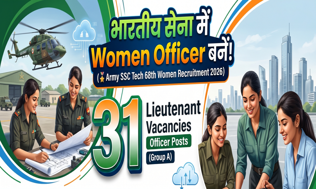 Army SSC Tech 68th Women Recruitment 2026
