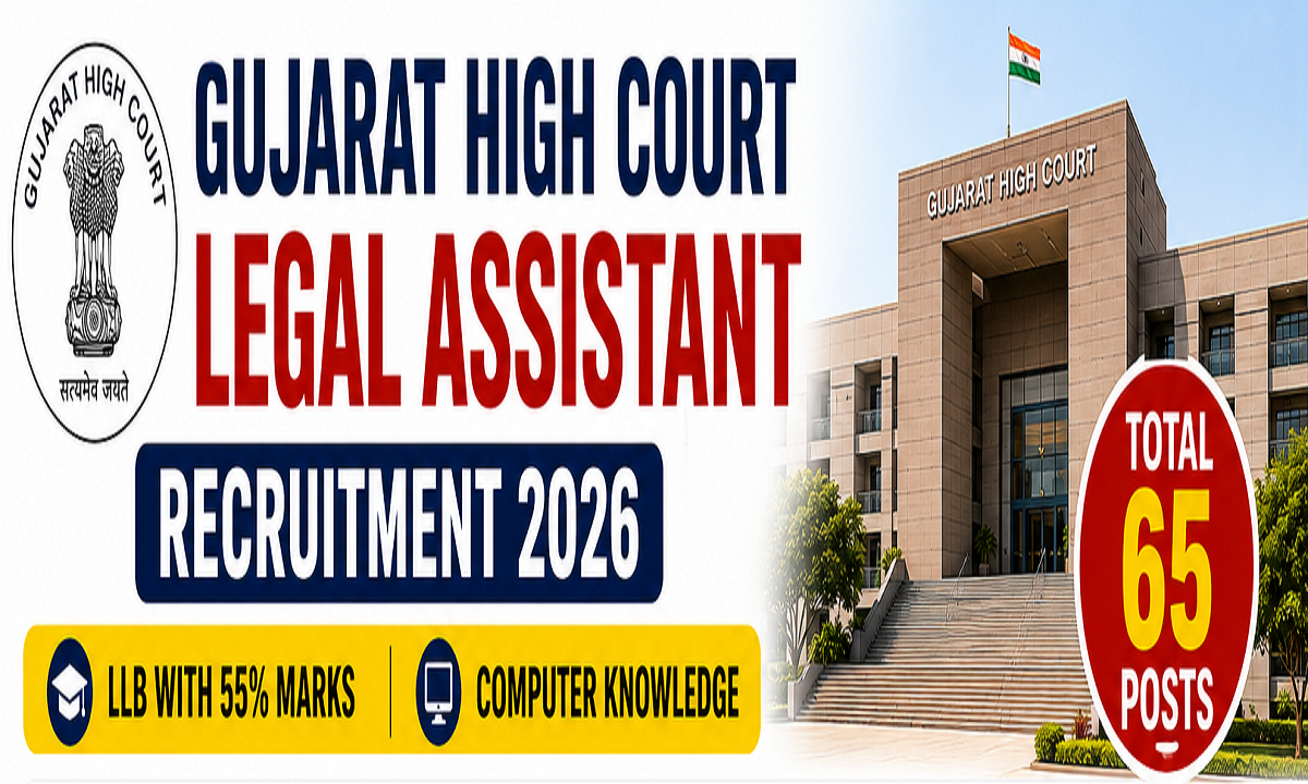 Gujarat High Court Legal Assistant Recruitment 2026