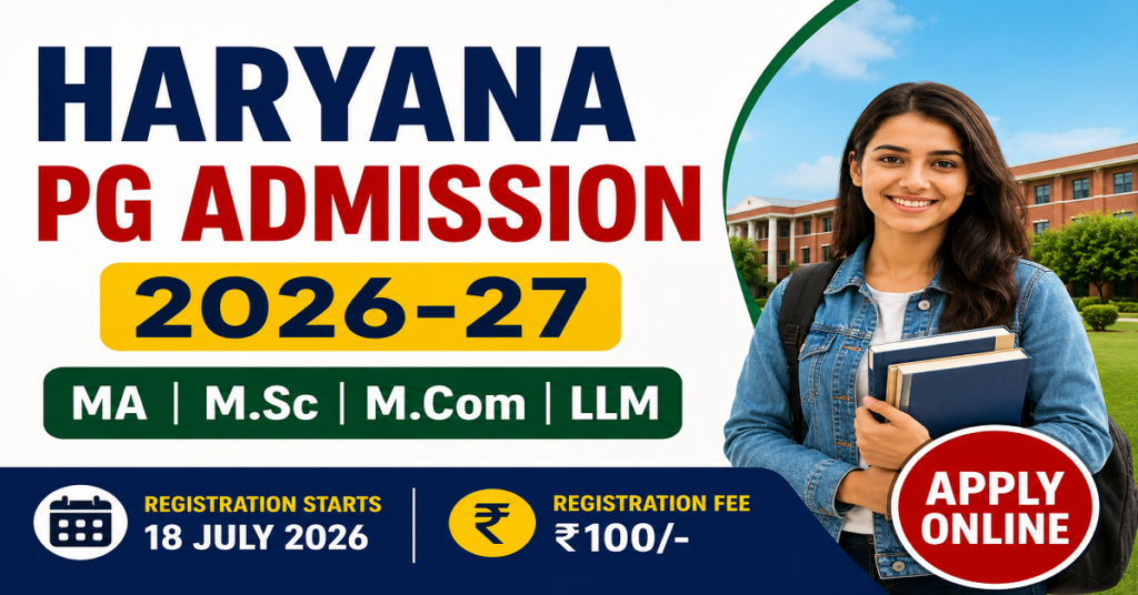 Haryana PG Admission 2026-27