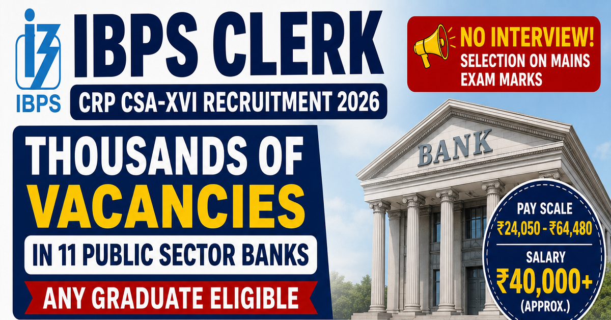 IBPS Clerk Recruitment 2026