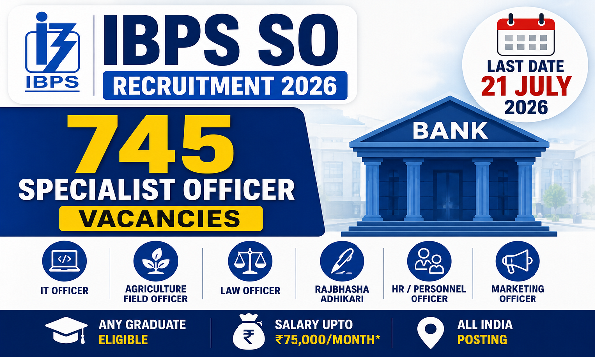 IBPS Specialist Officer Recruitment 2026