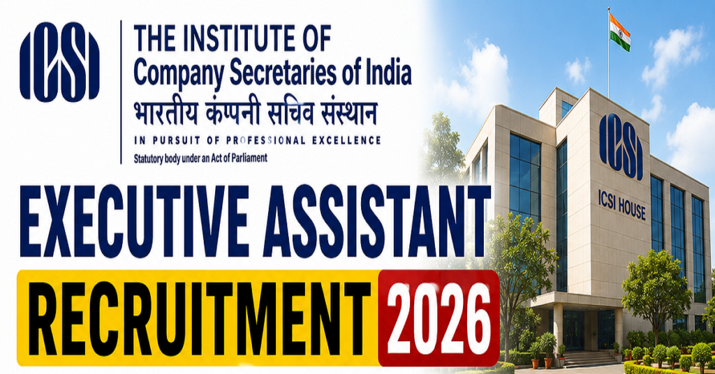 ICSI Executive Assistant Recruitment 2026