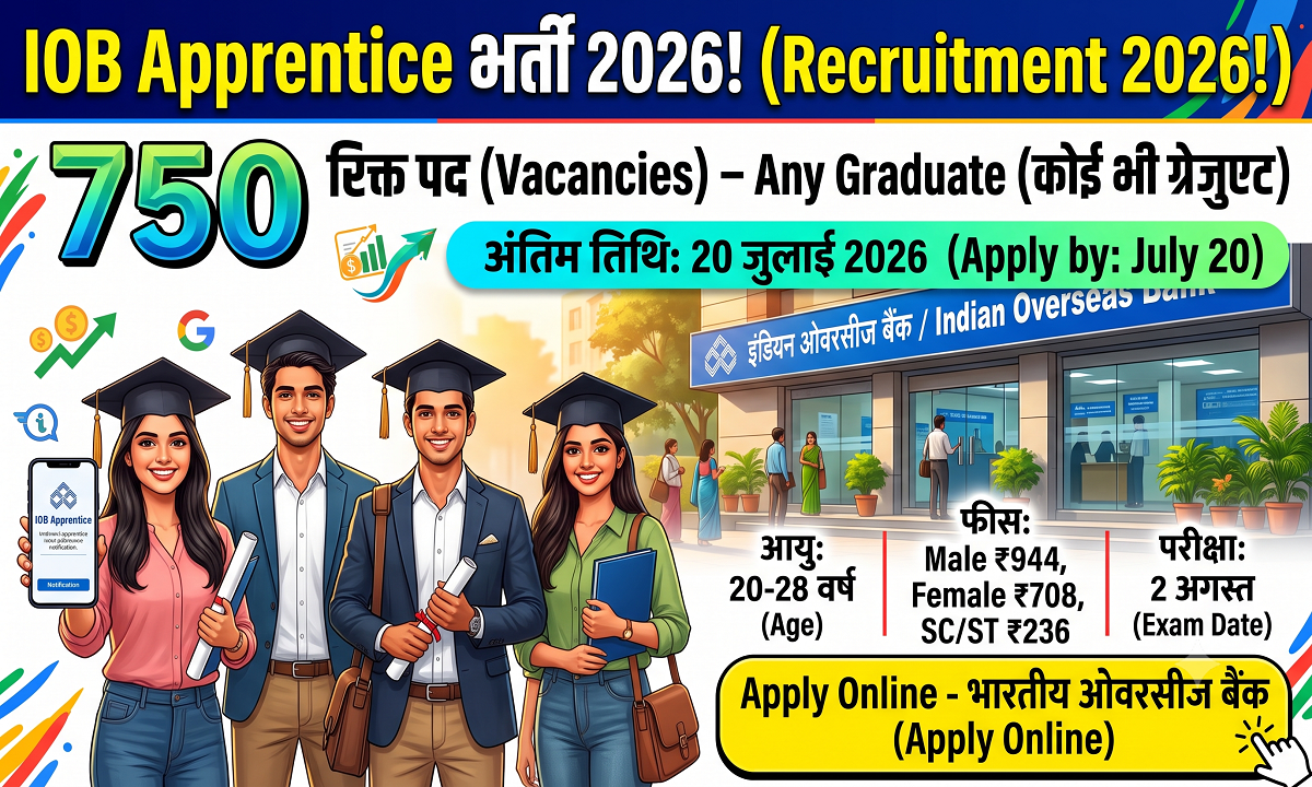 Indian Overseas Bank Apprentice Recruitment 2026
