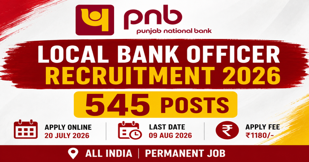 PNB Bank Local Bank Officer Recruitment 2026