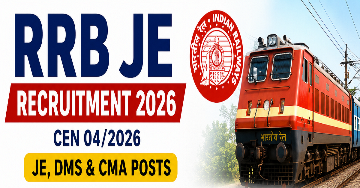 RRB JE Recruitment 2026