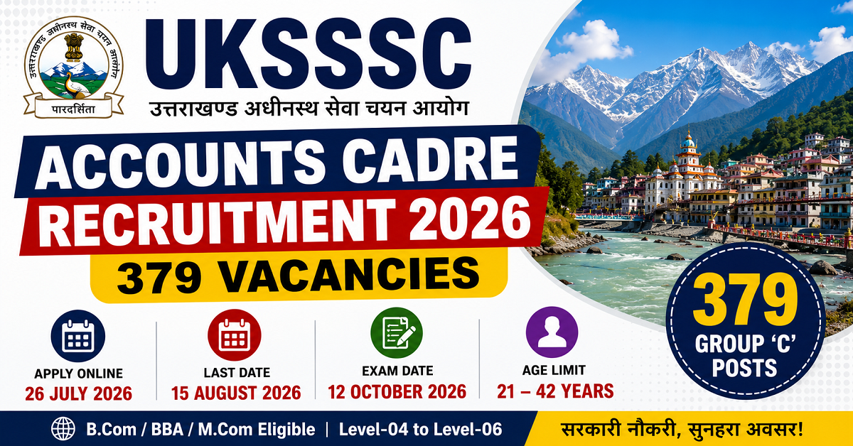 UKSSSC Assistant Accountant Recruitment 2026